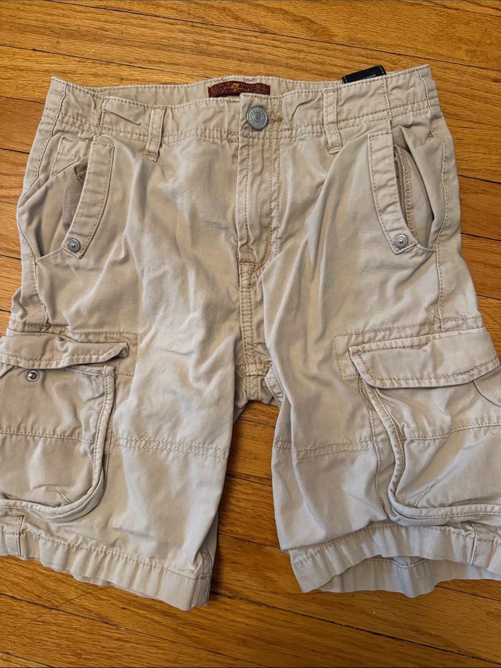 7 For All Mankind Tan Cargo Shorts for Kids